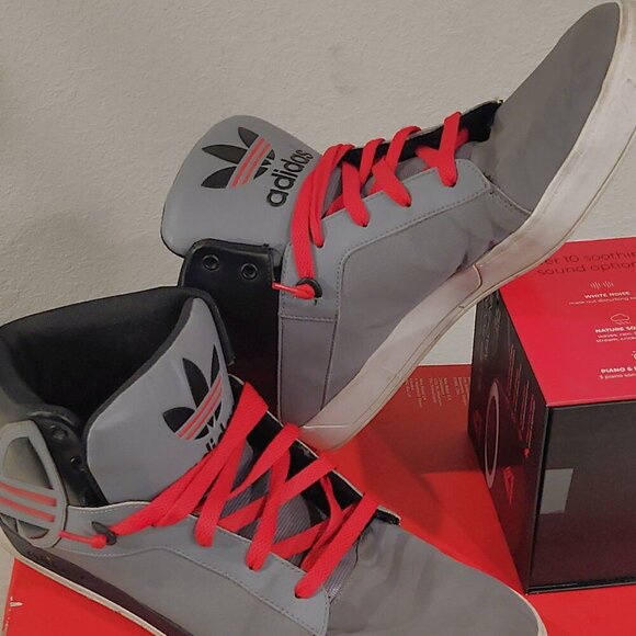 adidas Attitude Logo Mid Light Grey/Grey/Black size 13 - Picture 3 of 8